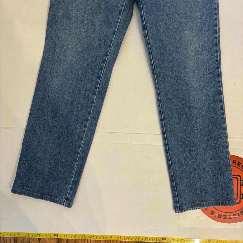 Lauren Jean co. Ralph Lauren Vtg‎ Sz 10 blue denim Jean 5 pocket straight leg